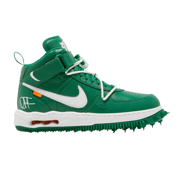 Off-White-X-Air-Force-1-Mid-Sp-Leather-Pine-Green